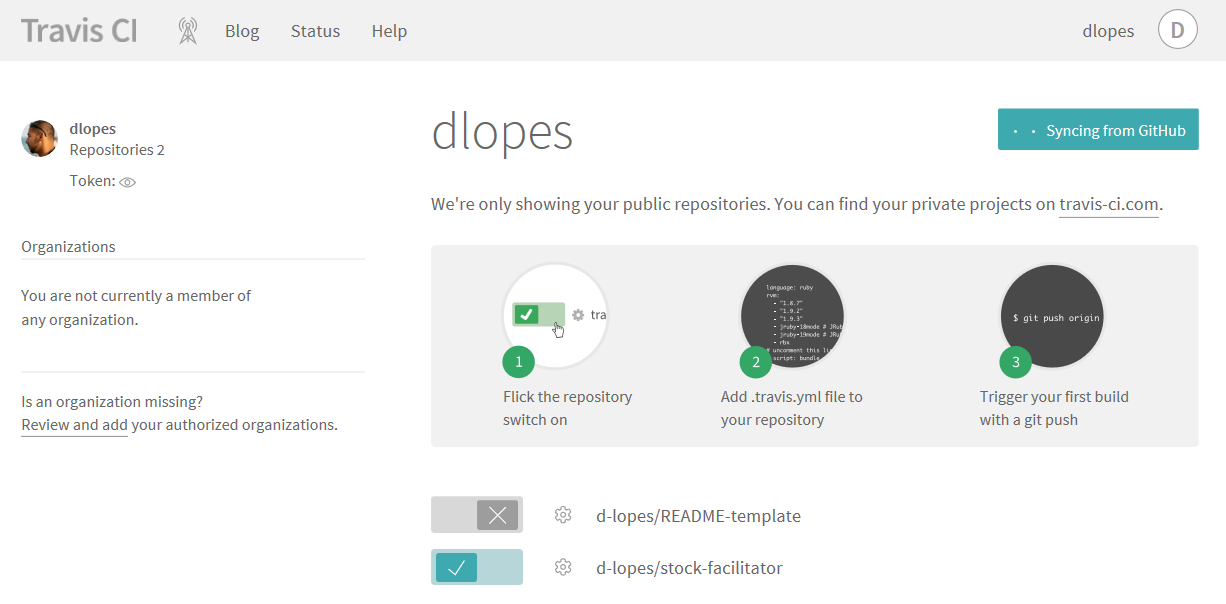 travis CI add repo